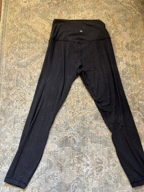 Lululemon All-Over Logo Print Leggings